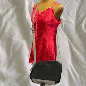 Leather Suede Superdry Black Travel Punk Goth Crossbody Bag